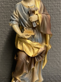 Heiligenbeeld Jozef arbeider, 15cm, resin (2)