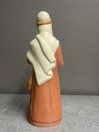 Tocht naar Bethlehem, Terracotta, 21 cm, zwangere Maria (9)