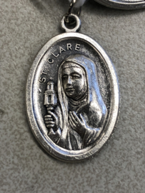 Devotiemedaille Clara van Assisi, 2 cm