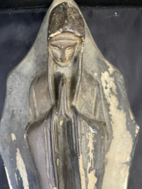 Jezus en Maria plaquettes, gips 36 cm, 1900 (1)