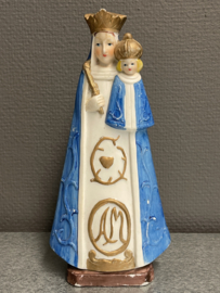 Heiligenbeeld Maria Onze Lieve Vrouw van Scherpenheuvel 21 cm, porselein. (7)