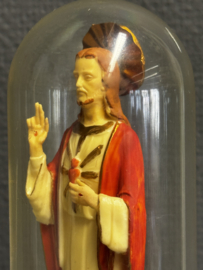 Heilig Hart van Jezus onder stolp – Italië, circa 1950