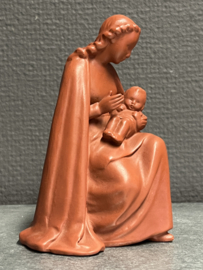 Heiligenbeeld Maria met kind, Hummel (HX-249/A), Terracotta, 13 cm, (11)