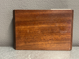 Offerblok en plaatsengeld, eikenhout, 12 x 18 cm (10)
