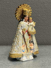 Heiligenbeeld Maria OLV van Valencia,  resin, 10 cm (4)