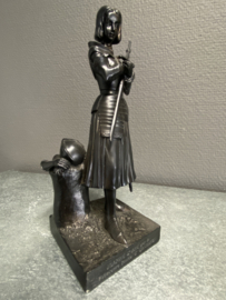 Beeld Heilige Jeanne D`Arc, resin, 21 cm hoog (5)