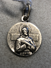 Devotiemedaille Antonius Abt en Franciscus van Assisi, 1.5 cm