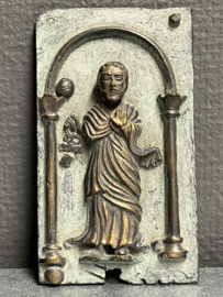 Plaquette Petrus, van Paridon, brons,   12.5 x 7 cm (3)