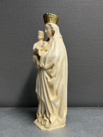 Heiligenbeeld Maria OLV van Dadizele, wit, resin. 26 cm (5)