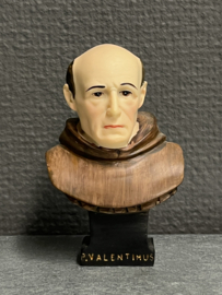 Heiligenbeeld Valentinus Paquay (buste), 10 cm hoog, geperst marmer (2)