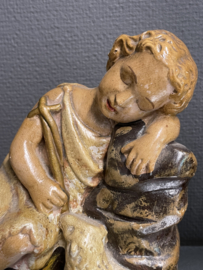 Jezus en Johannes, gips 2 stuks, 22 cm (1)