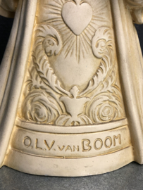 Heiligenbeeld Maria O.L.V van Boom, Gips, 30 cm (3)