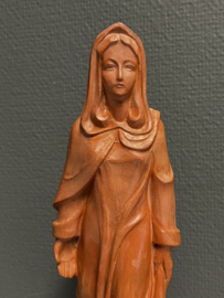 Heiligenbeeld Maria Visitatie, Terracotta, 1967, 28 cm,  (5)