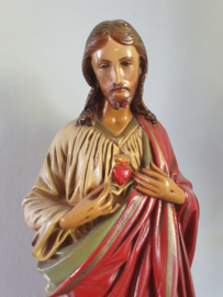 Jezus heilig hart, Gips, 1920, 53 cm, beschadigt (48)