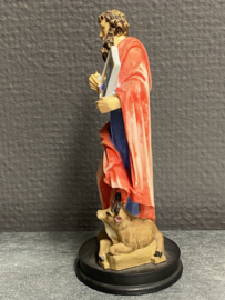 Heiligenbeeld Lucas, resin, 13cm (2)