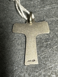 Kruishanger Tau-kruis, zilver (925) , 2 CM