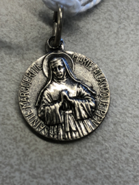 Devotiemedaille Heilige Marie Alacoque, 1.5 cm