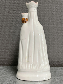 Heiligenbeeld Maria O.L.V van Scherpenheuvel, biscuit porselein, 14 cm, ca. 1900 (7)