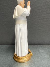 Beeld Paus Franciscus, 20 cm hoog, resin,(3)