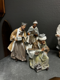 Kerstgroep 11 delig, max hoogte 15.5 CM, resin
