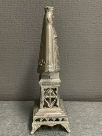 Heiligenbeeld Maria O.L.V van Scherpenheuvel, antiek, metaal, 19 cm (7)