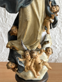 Heiligenbeeld Maria Hemelvaart Met Engelen