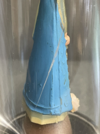 Souvenir Maria OLV van Scherpenheuvel 13 cm, kunststof jaren 30. (7)
