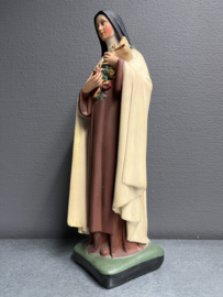 Heiligenbeeld Theresia van Lisieux, 42 cm, gips (5)