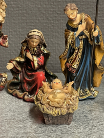 Kerstgroep, Italiaans, barok, 10 delen, resin 10 cm (9)