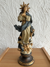 Heiligenbeeld Maria Hemelvaart Met Engelen