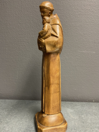 Heiligenbeeld Antonius van Padua 29 cm, gips  jaren '30 (5)