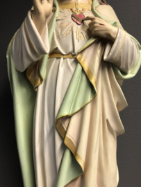 Heiligenbeeld JezusHeilig Hart, 1930 Gerard Linssen Venlo, 83 cm hoog (3)