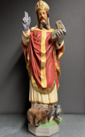 Heilige Ghislenus van Henegouwen heiligenbeelden en plaqettes