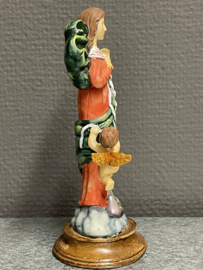 Heiligenbeeld Maria die de Knopen ontwart, resin, 15 cm. (10)