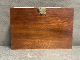 Offerblok en plaatsengeld, eikenhout, 12 x 18 cm (10)