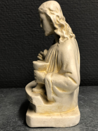 Buste Jezus, herinnering heilige communie, 1950, 14cm (15)
