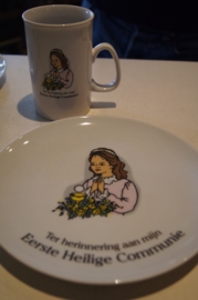 Heilige Communie ontbijtbord (meisje) (35)