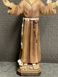 Heiligenbeeld  Franciscus van Assisi, resin, 12 cm (2)