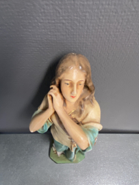 Heiligenbeeld Jeanne D`Arc, gips, 42 cm hoog (1)