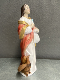 Heiligenbeeld Johannes de Evangelist, 20 cm, resin, (2)