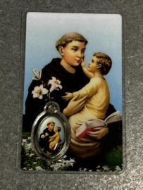 devotiemedaille Antonius van Padua inclusief bidprentje, 2.5 CM