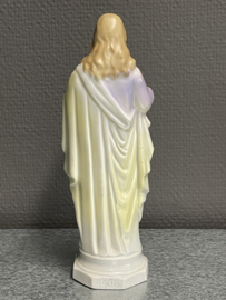 Heiligenbeelden Jezus Heilig Hart 20 cm, biscuit porselein 1900 (1)
