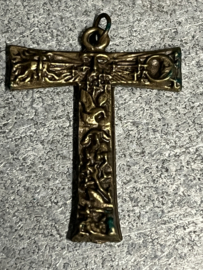 Tau kruis, 3 cm, brons kleur