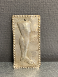 Ex voto, been, zilver, 12 x 5 cm