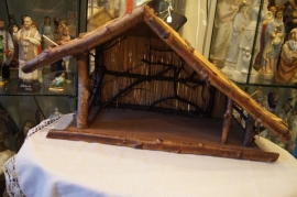 Kerststal leeg, 55 x 22 x 27 cm (6)