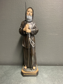 Heiligenbeeld Franciscus van Paola, resin, 29 cm, (5)