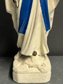 Heiligenbeeld Maria O.L.V. van Lourdes, beton, 37cm (3)