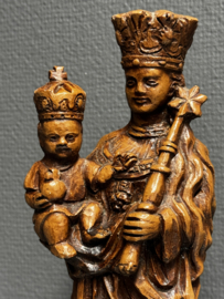 Heiligenbeeld van Maria Onze Lieve Vrouw met Kind Jezus – handbeschilderd verzwaard gips