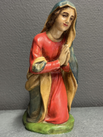 Heiligenbeeld Maria Knielend,  20 cm, verzwaard gips,  (5)