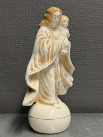 Heiligenbeeld Maria met kind, porselein 18 CM (2)